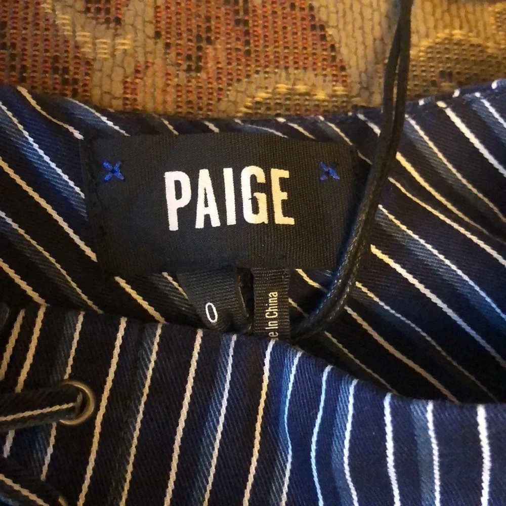 PAIGE Charisma high rise stripe wide leg pants - Picture 4 of 9